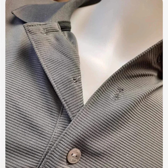 Ben Hogan Grey Ribbed Polo Performance Shirt Size  XL - Picture 5 of 9